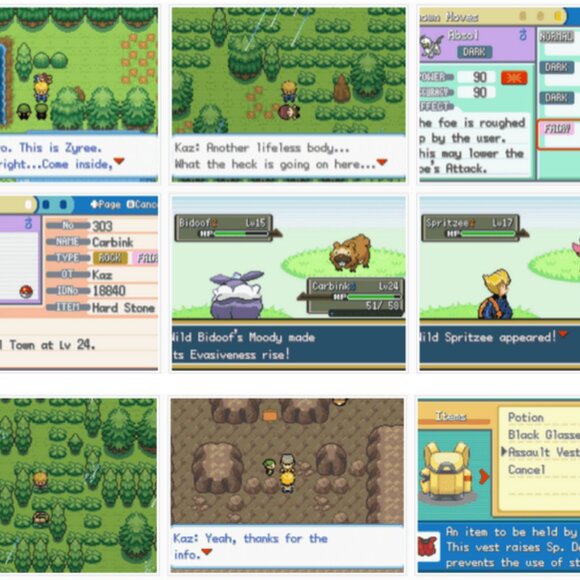 Pokemon Dark Rising 1, 2, Order Destroyed GBA ROM Hack Video Game - Picture 12 of 13